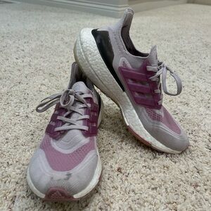 Pink adidas ultraboosts